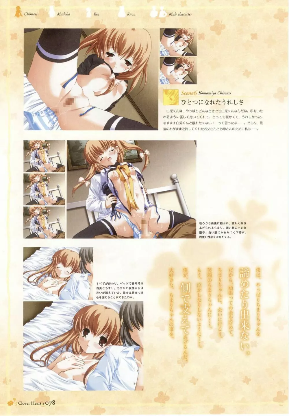 clover heart’s visual fan book 80ページ