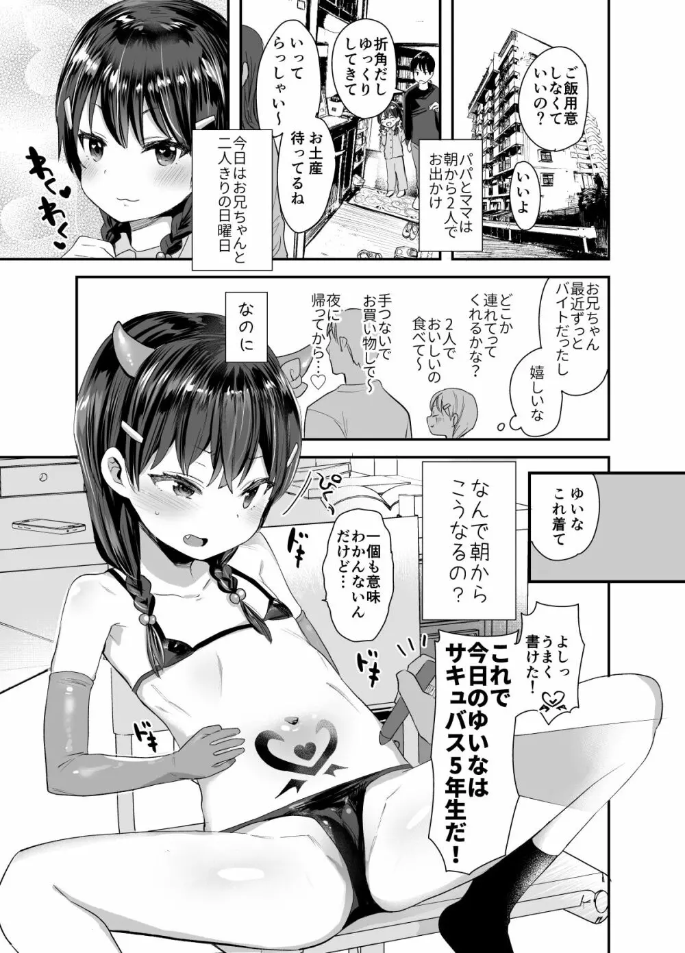 コスプレしたってサキュバスにはなれないよお兄ちゃん! 2ページ