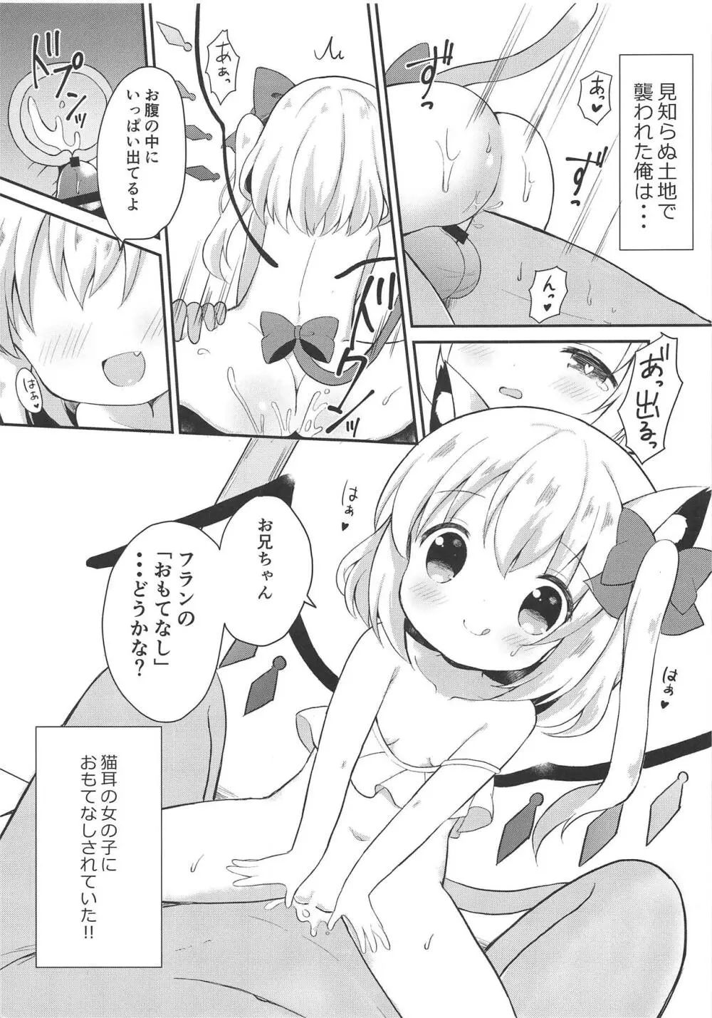 ねこフランちゃんと夜のお散歩 2ページ