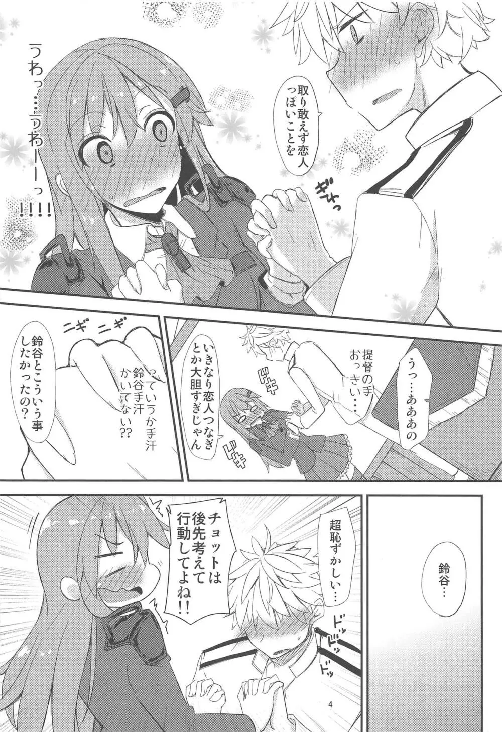 FlirT 鈴谷とイチャイチャする艦これ漫画 5ページ