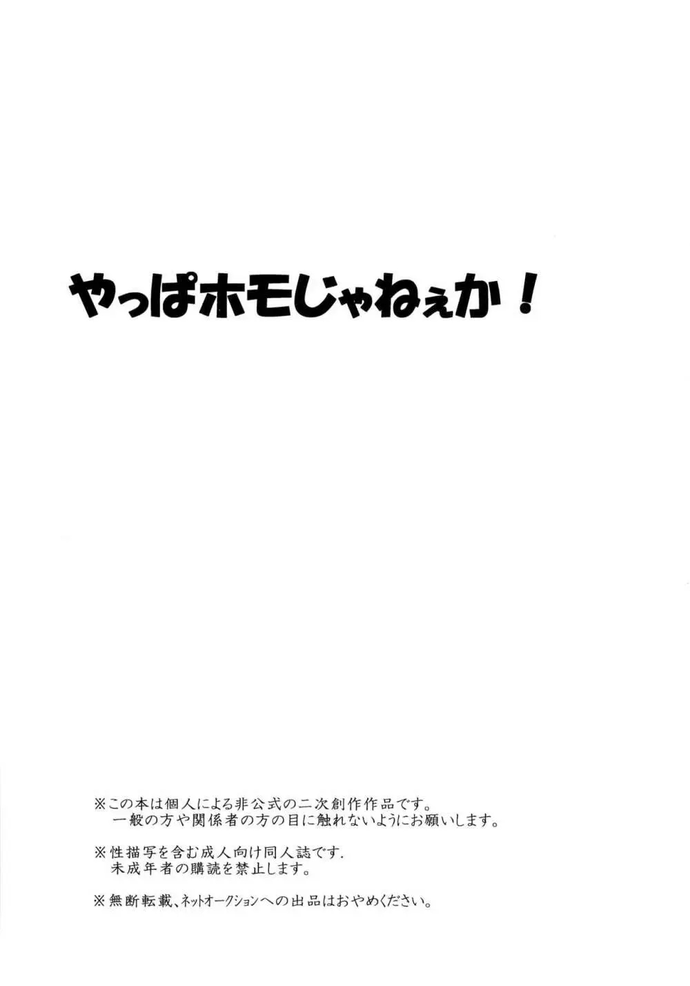 やっぱホモじゃねぇか! 3ページ