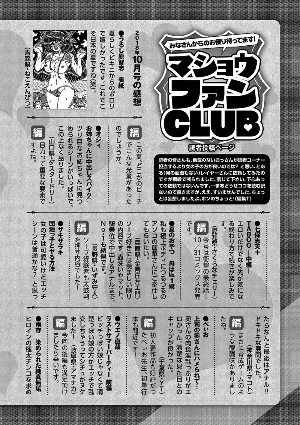 コミック・マショウ 2018年12月号 255ページ