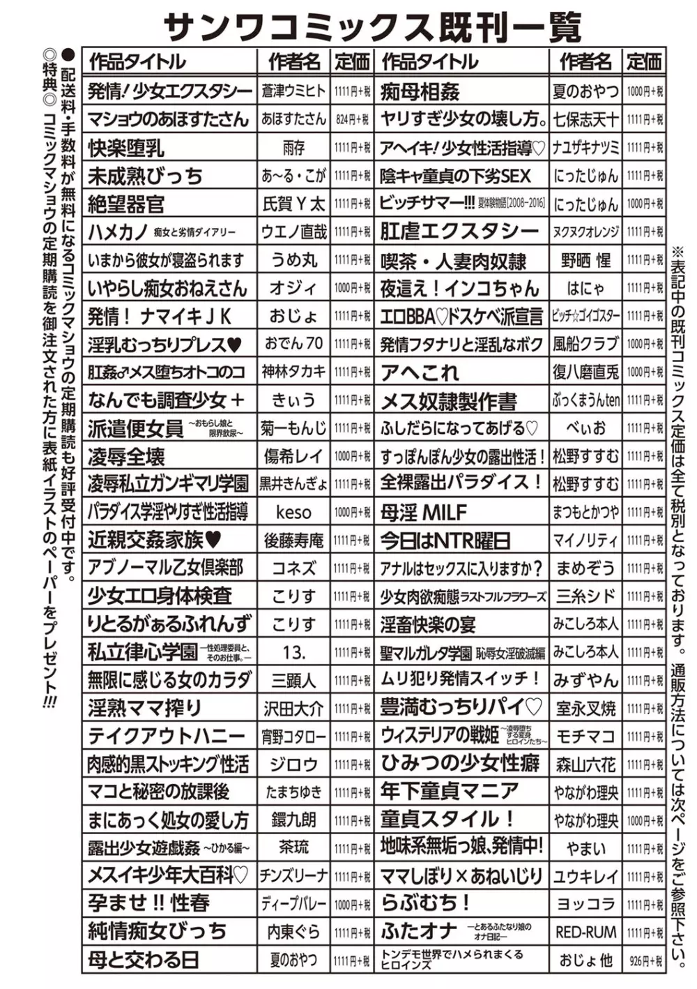 コミック・マショウ 2019年8月号 250ページ