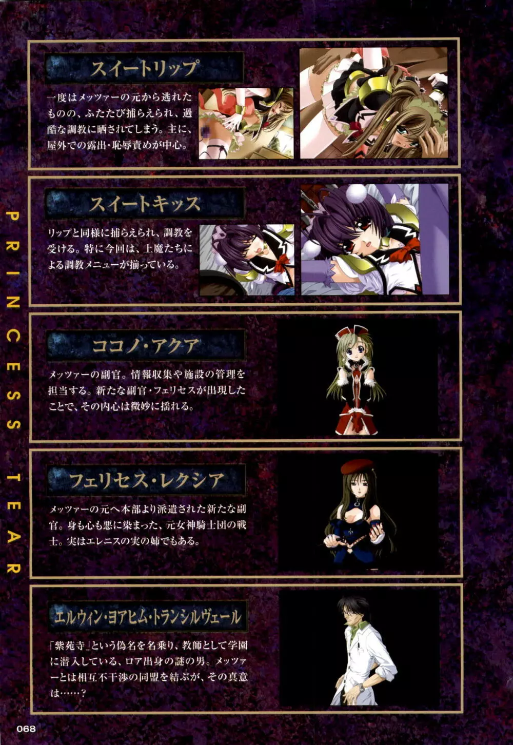 魔法戦士スイートナイツ&魔法戦士プリンセスティア 調教原画集 68ページ