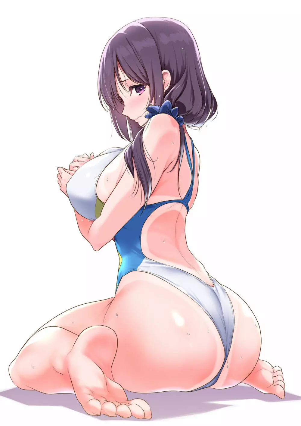 巨乳が悩みの水泳部員 4ページ