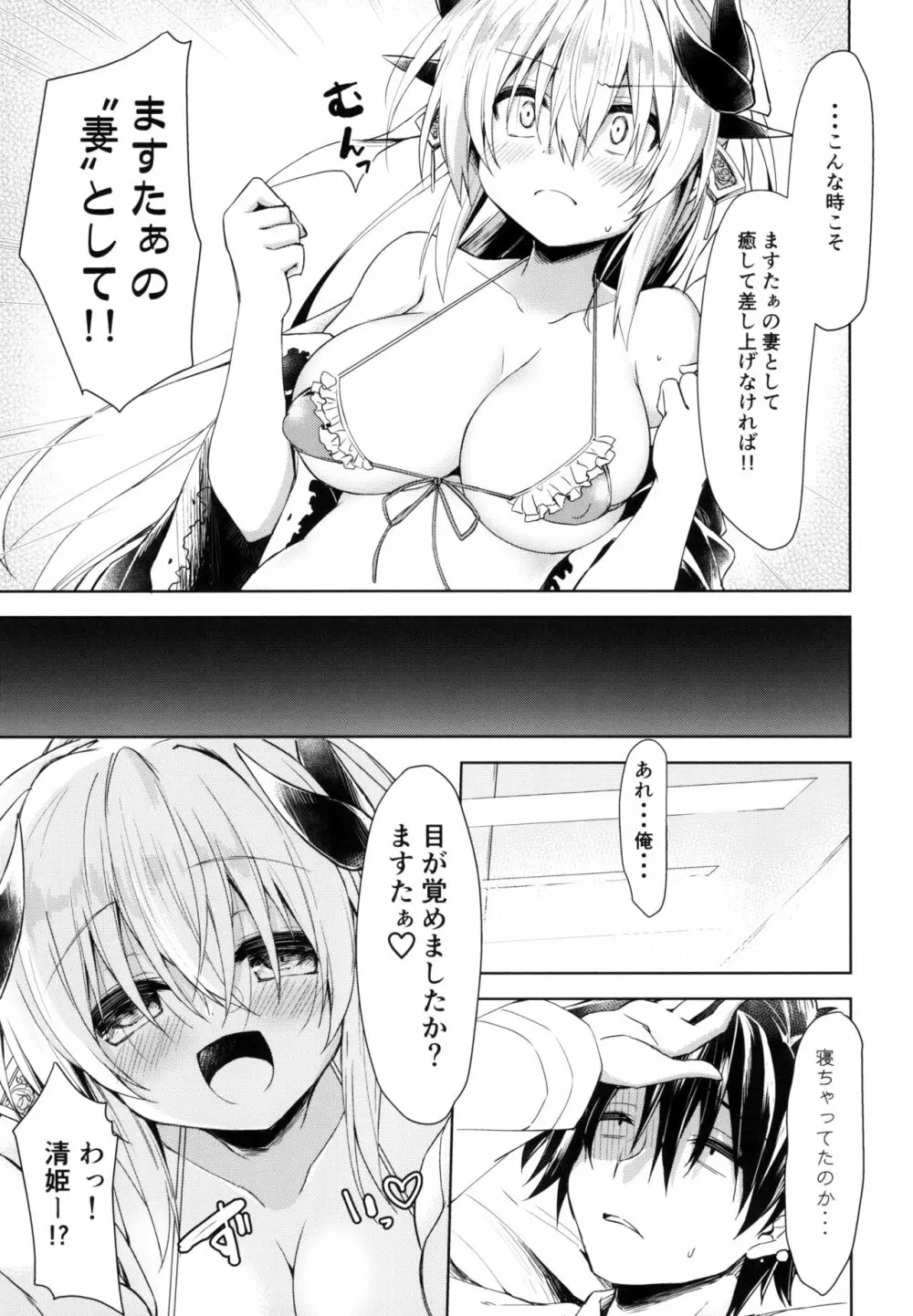 お疲れますたぁを（性的に）慰めたい清姫ちゃん 7ページ