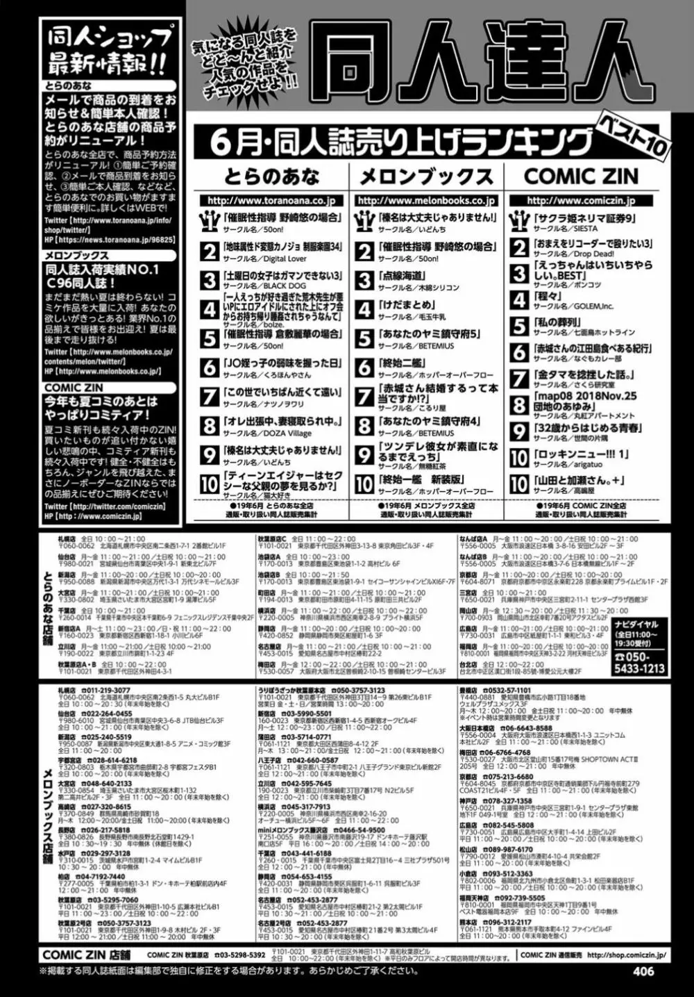 COMIC BAVEL 2019年10月号 406ページ