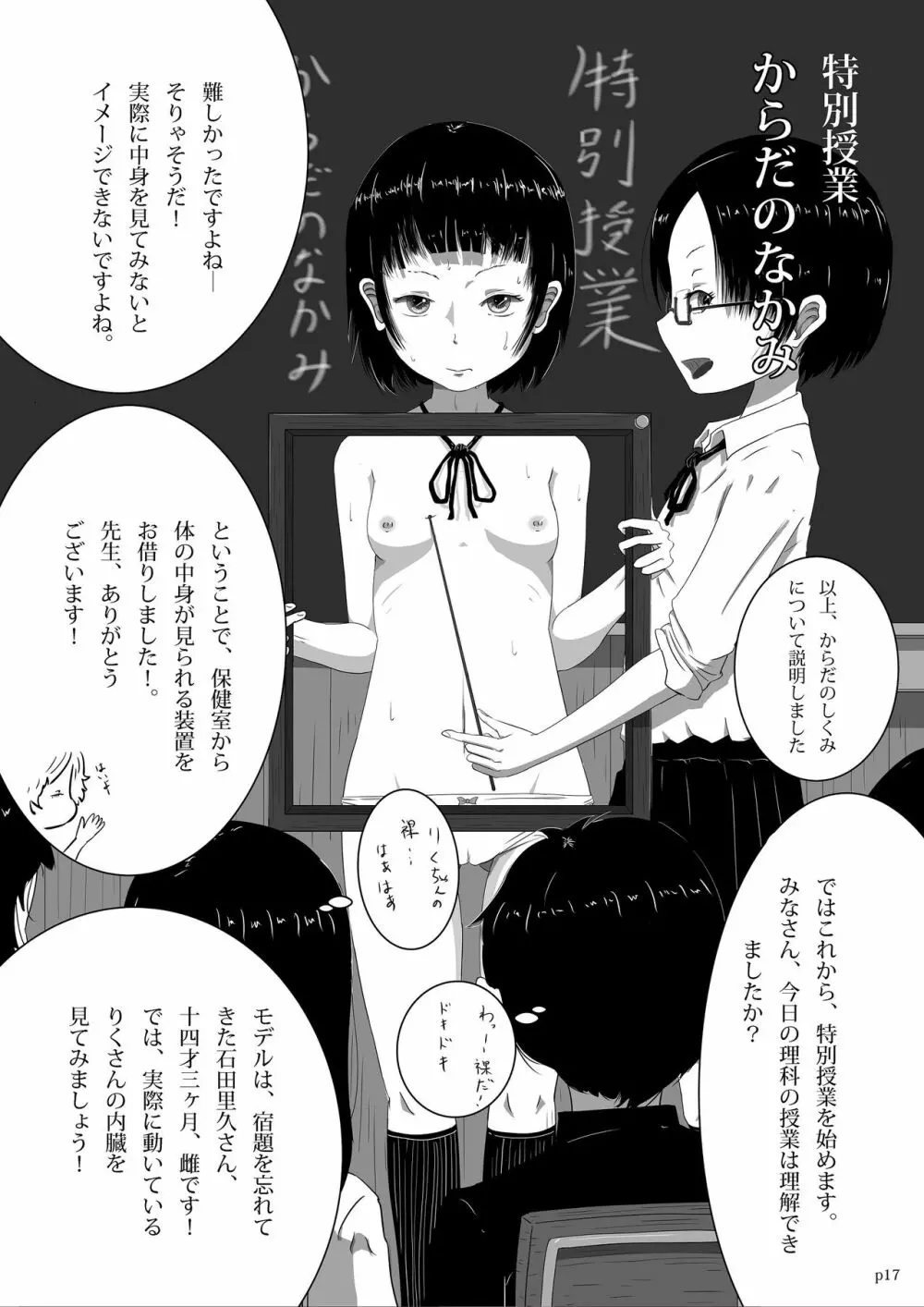 ゆきすけ作品集4 からだのなかみ 17ページ