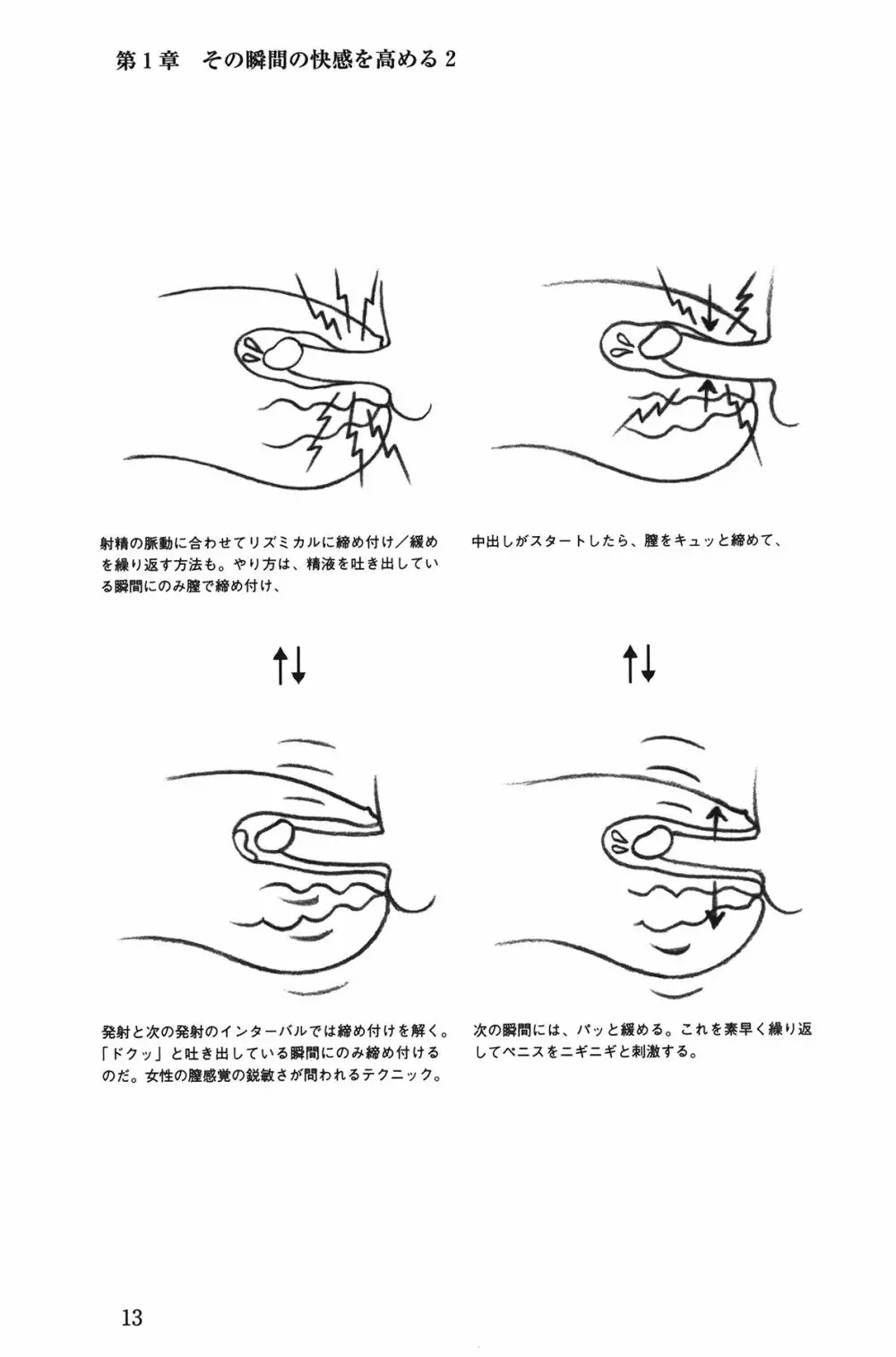 Hが10倍気持ちよくなる 膣内射精・中出し教本 13ページ