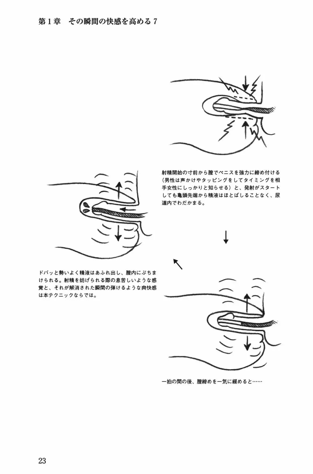 Hが10倍気持ちよくなる 膣内射精・中出し教本 23ページ