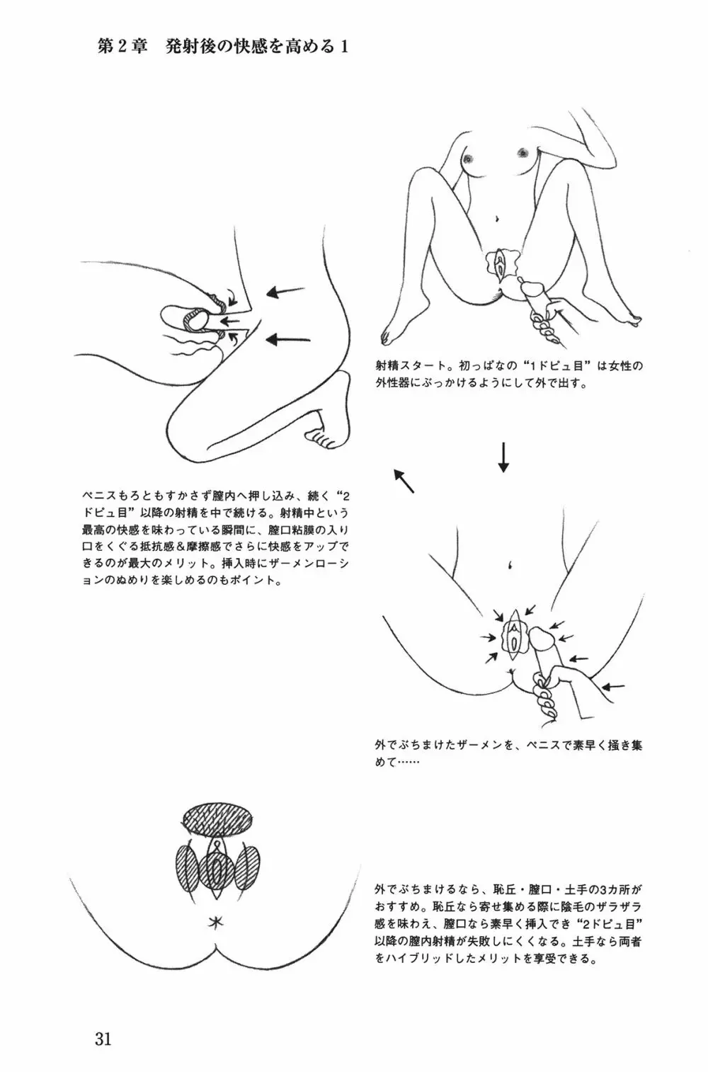 Hが10倍気持ちよくなる 膣内射精・中出し教本 31ページ