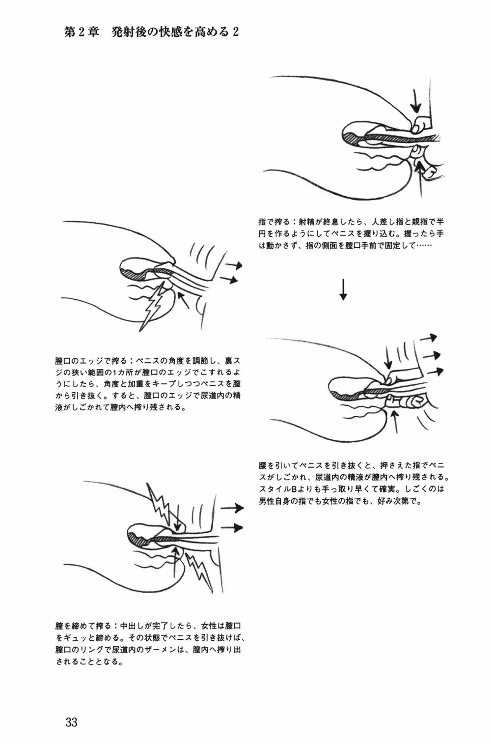 Hが10倍気持ちよくなる 膣内射精・中出し教本 33ページ