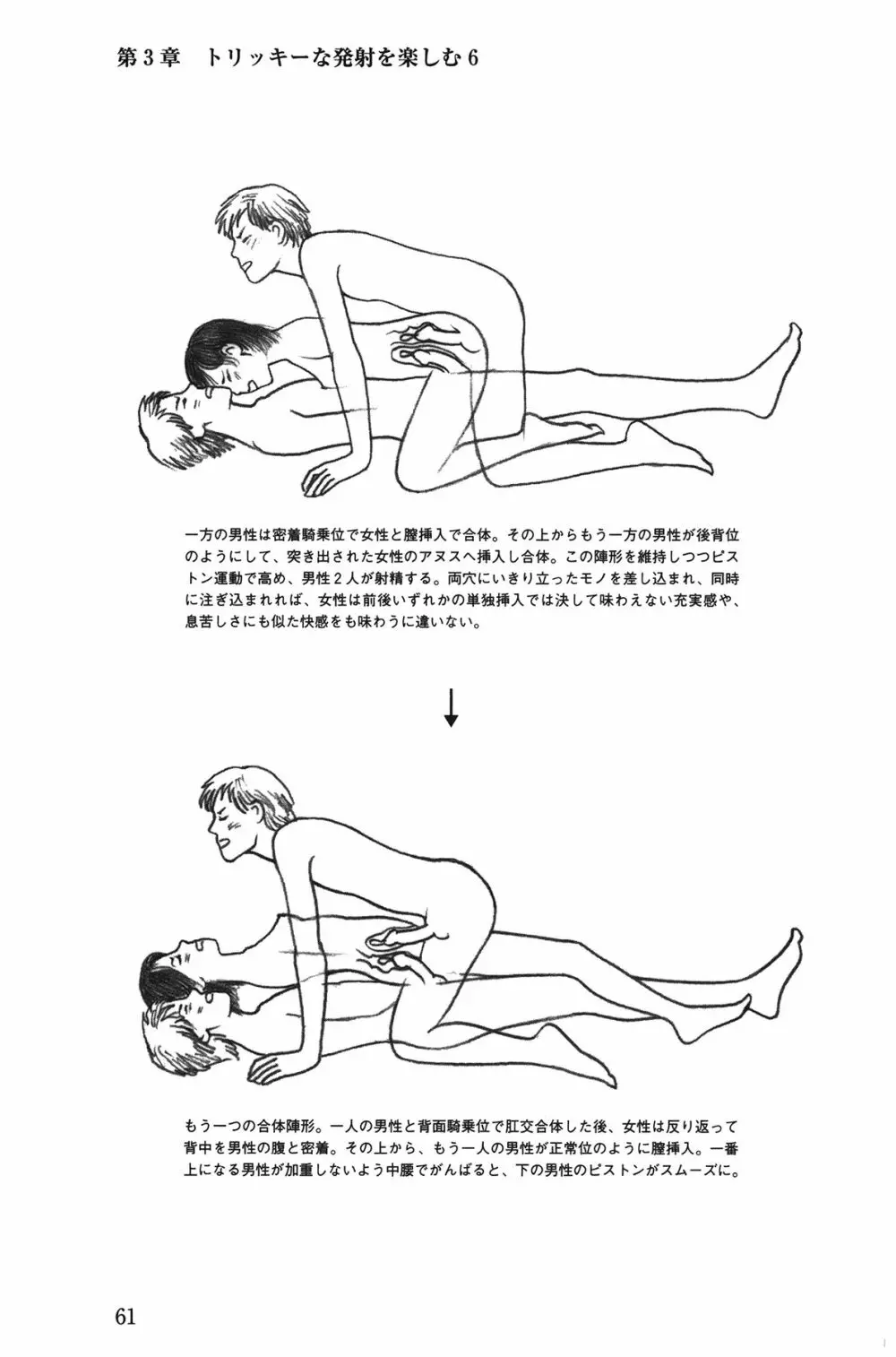 Hが10倍気持ちよくなる 膣内射精・中出し教本 61ページ