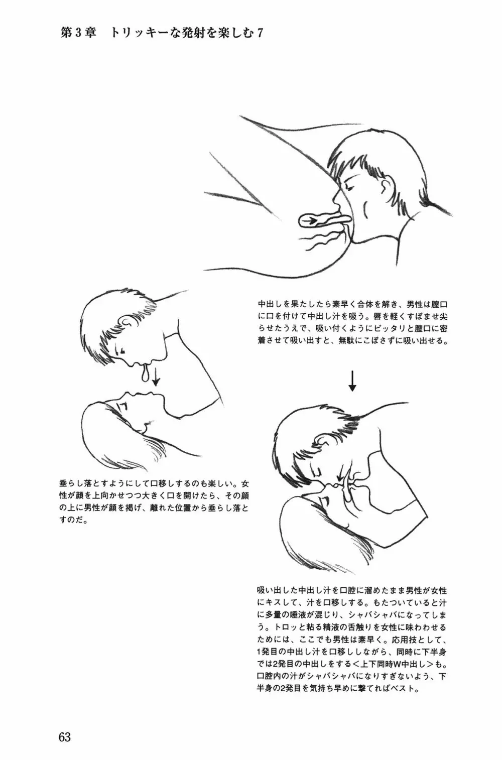 Hが10倍気持ちよくなる 膣内射精・中出し教本 63ページ