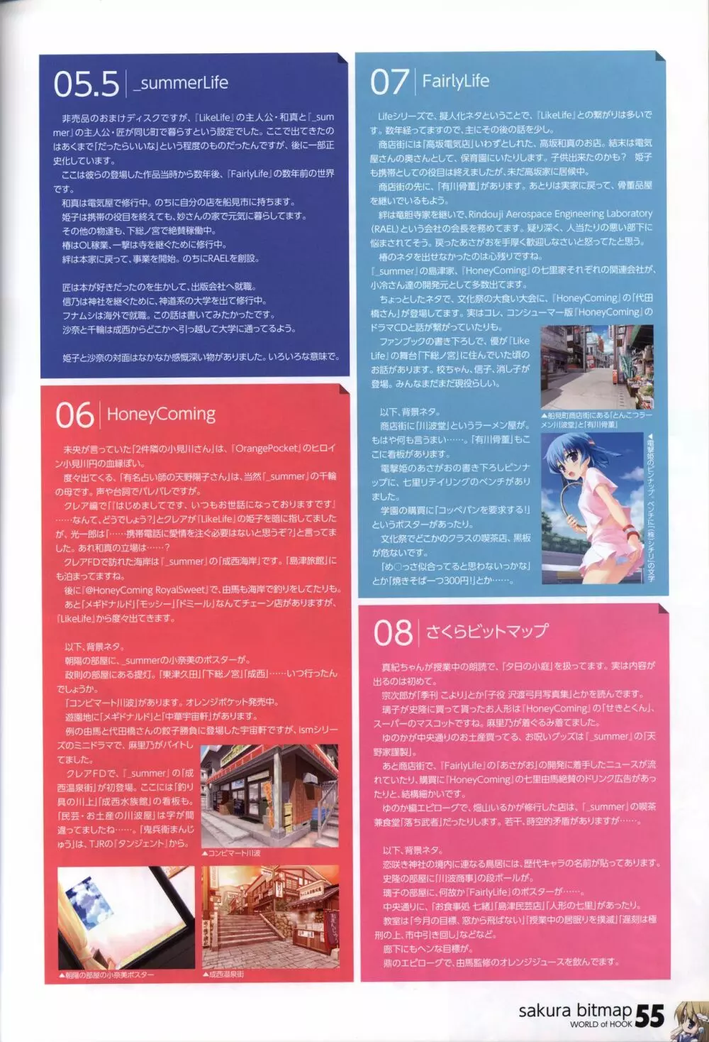 HOOKSOFT 10th ANNIVERSARY FANBOOK -さくらビットマップに巡り会うまで- 57ページ