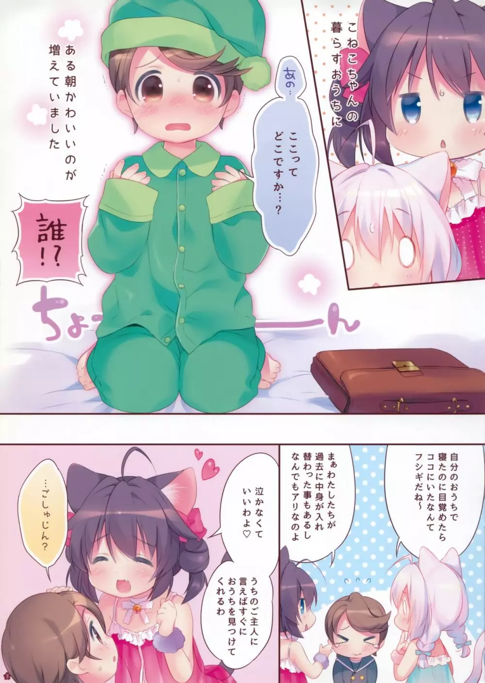 やさしくしてね、こねこちゃん! 3ページ