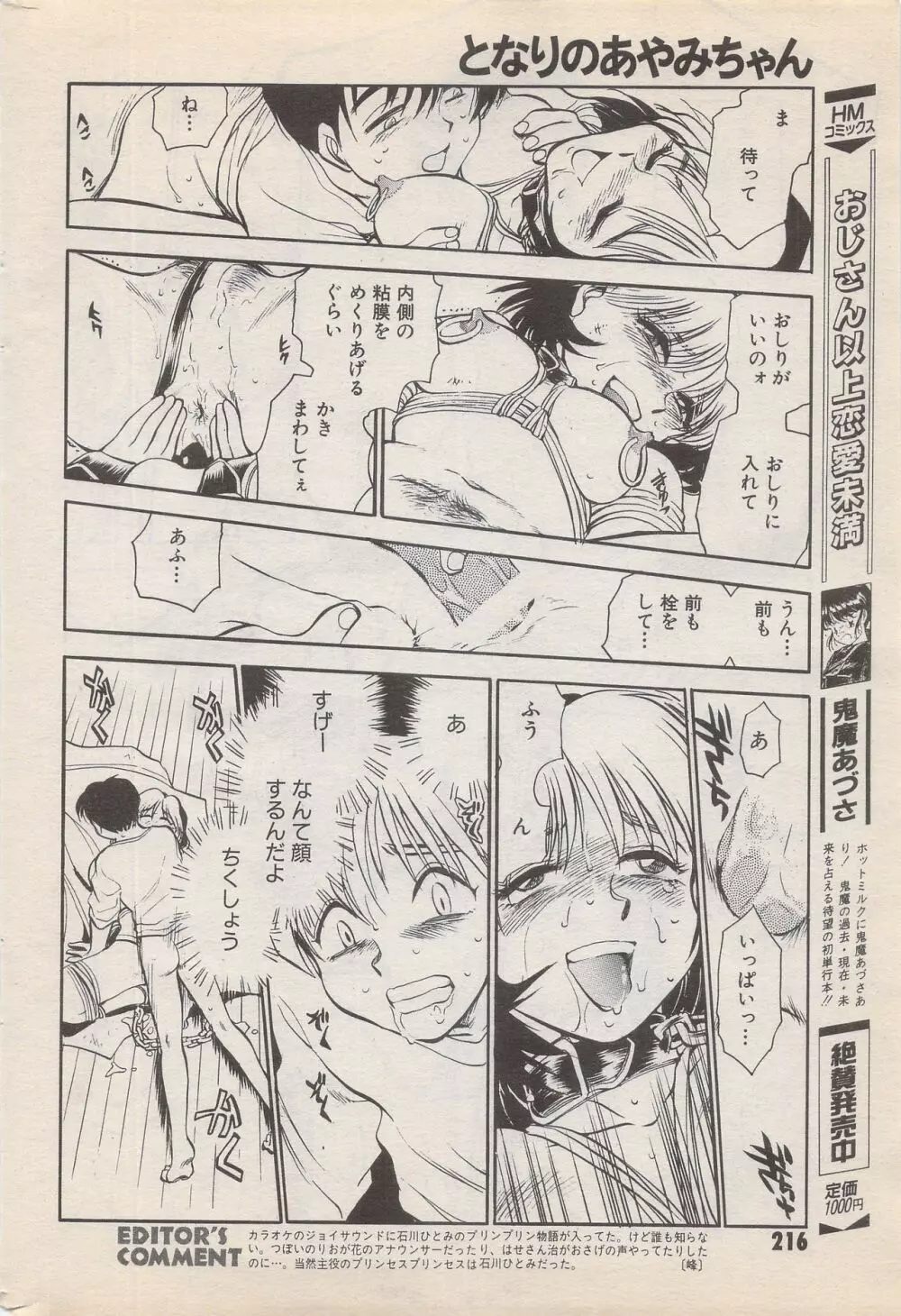 漫画ばんがいち 1996年2月号 216ページ