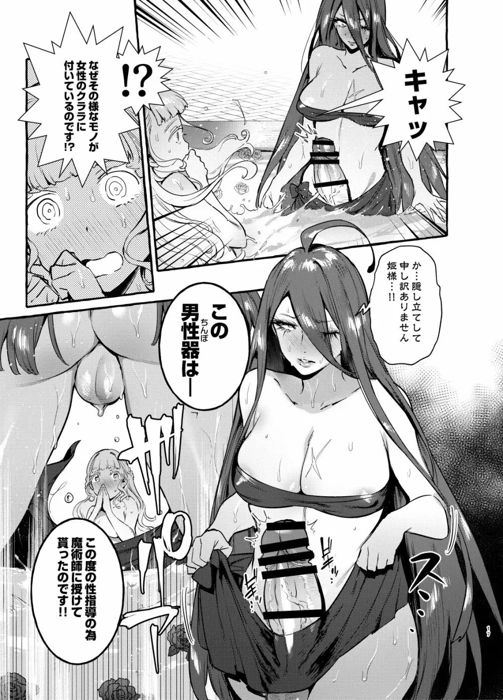 おちんぽ女騎士と処女姫 18ページ