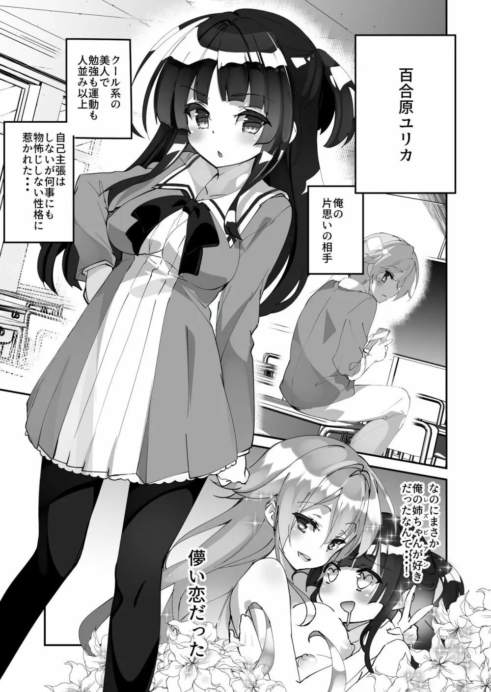 百合に告られて女装プレイさせられる話 4ページ