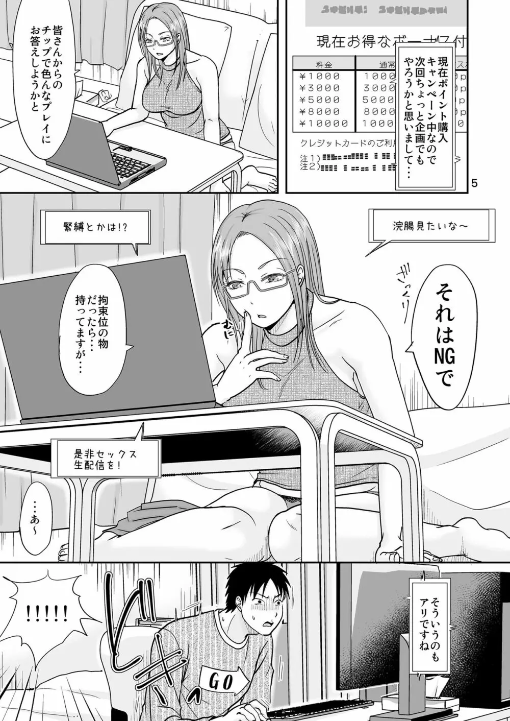 お隣さんと公開性活 4ページ