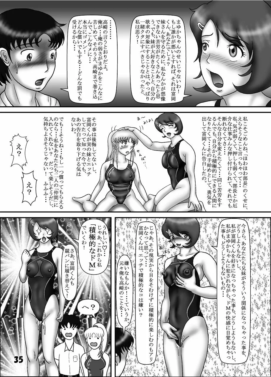 競泳水着クライシス3俺の妹の競泳水着姿がこんなにエロいはずがない 34ページ