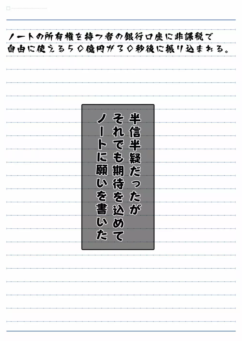 DESIRE NOTE -書いた内容が現実になる悪魔的ノート- 30ページ