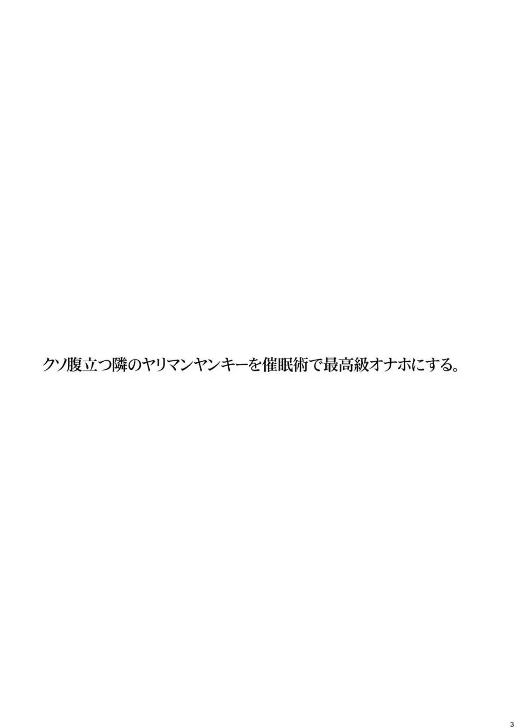 クソ腹立つ隣のヤリマンヤンキーを催眠術で最高級オナホにする 3ページ