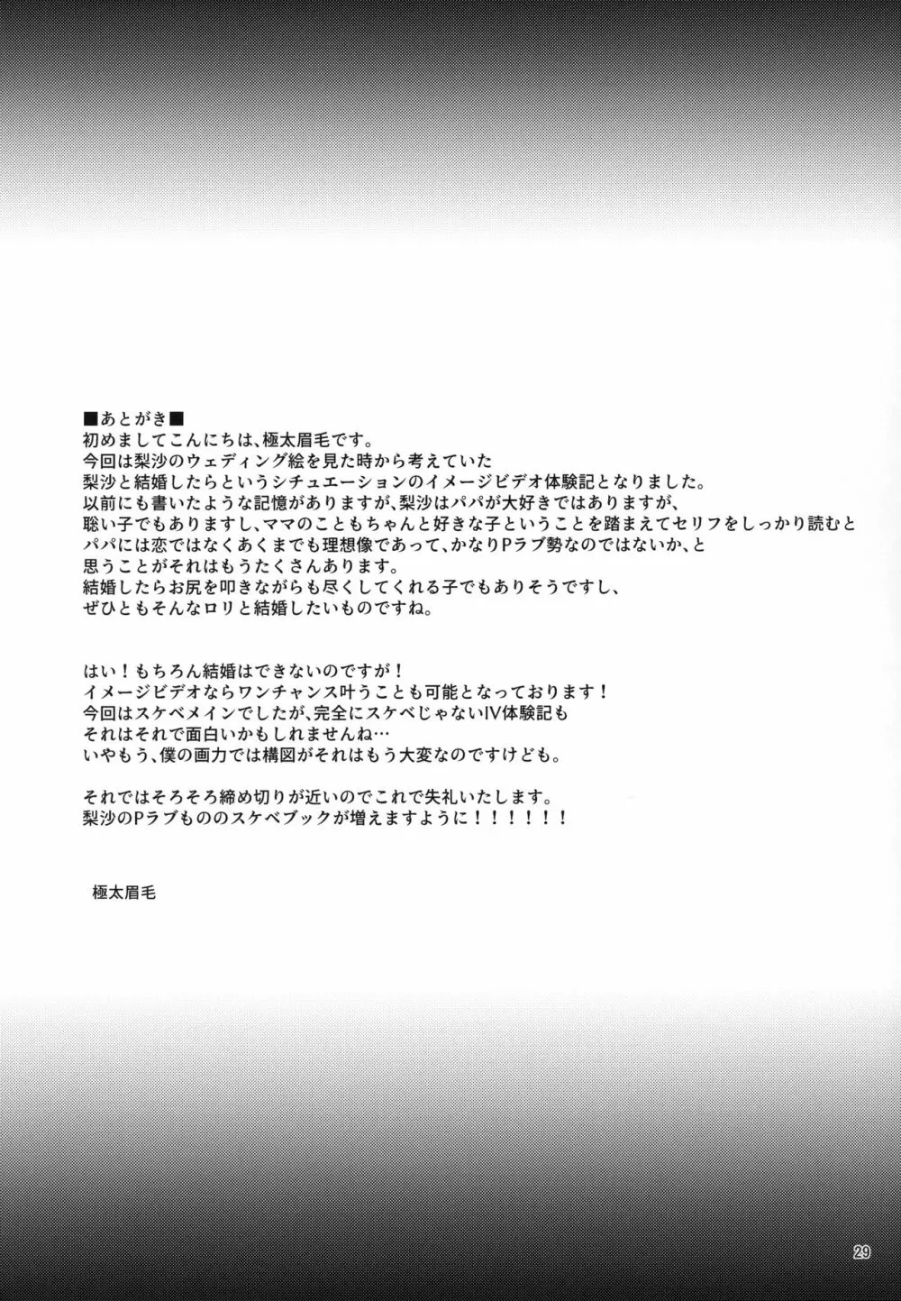 的場梨沙のイメージビデオ体験記―新婚編― 28ページ