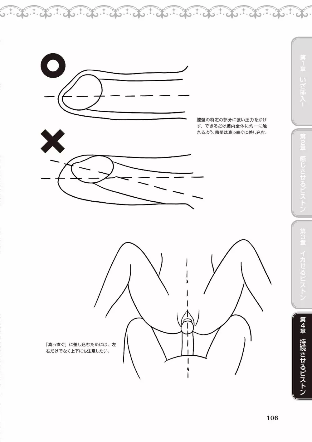 膣挿入＆ピストン運動完全マニュアル イラスト版……ピスとんッ！ 108ページ