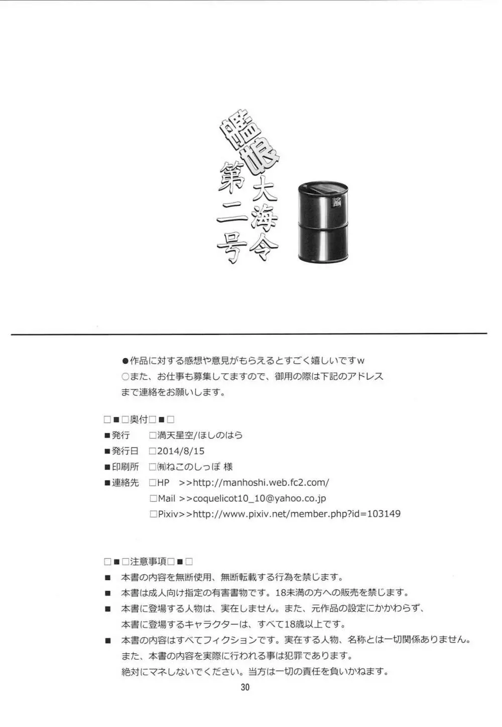 艦娘大海令第二号 29ページ