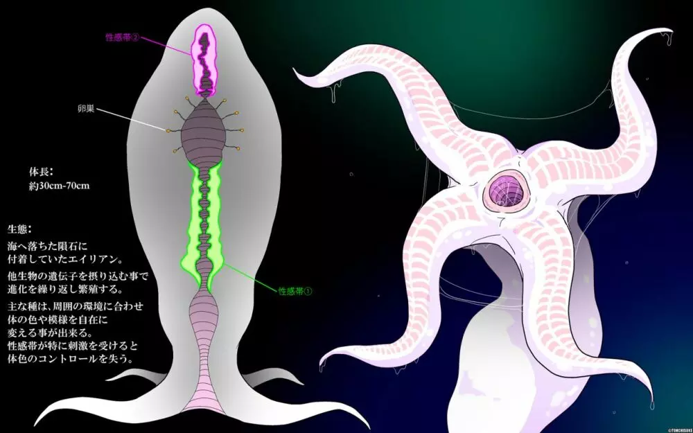 搾精生物 2ページ