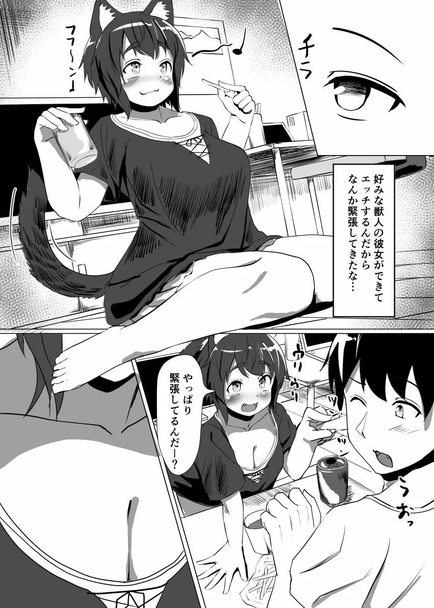 オリジナル猫耳エロ漫画 2ページ