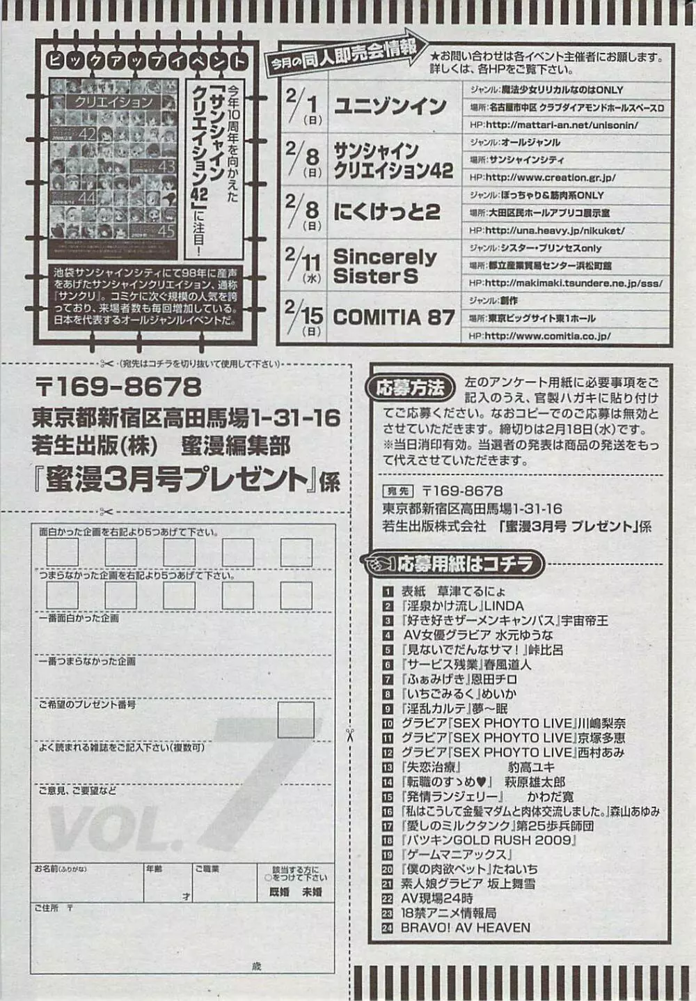 蜜漫 2009年3月号 Vol.7 223ページ