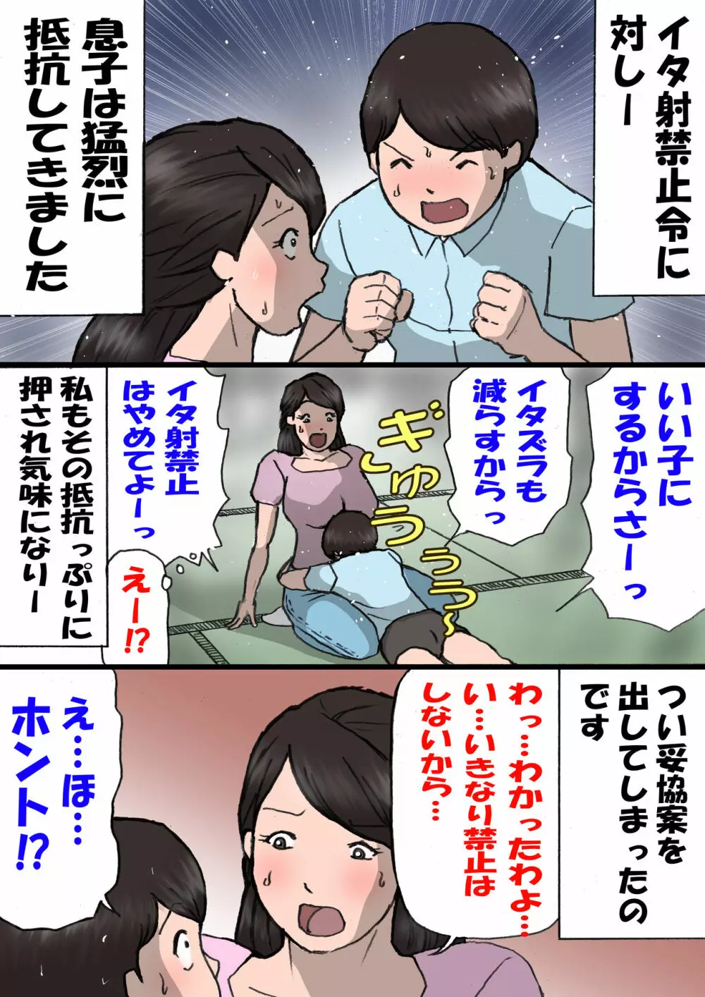 お母さんはいたずら息子を怒れない 29ページ