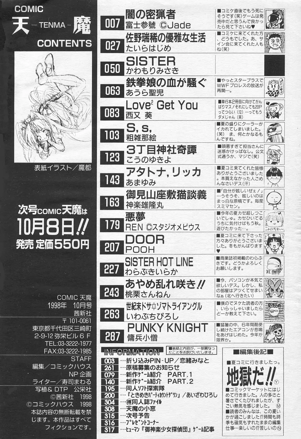 COMIC 天魔 1998年10月号 309ページ