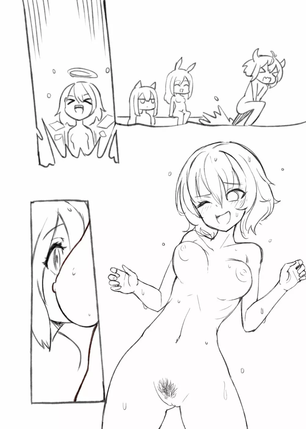 Doki Doki Penguin Bathroom Extras 37ページ