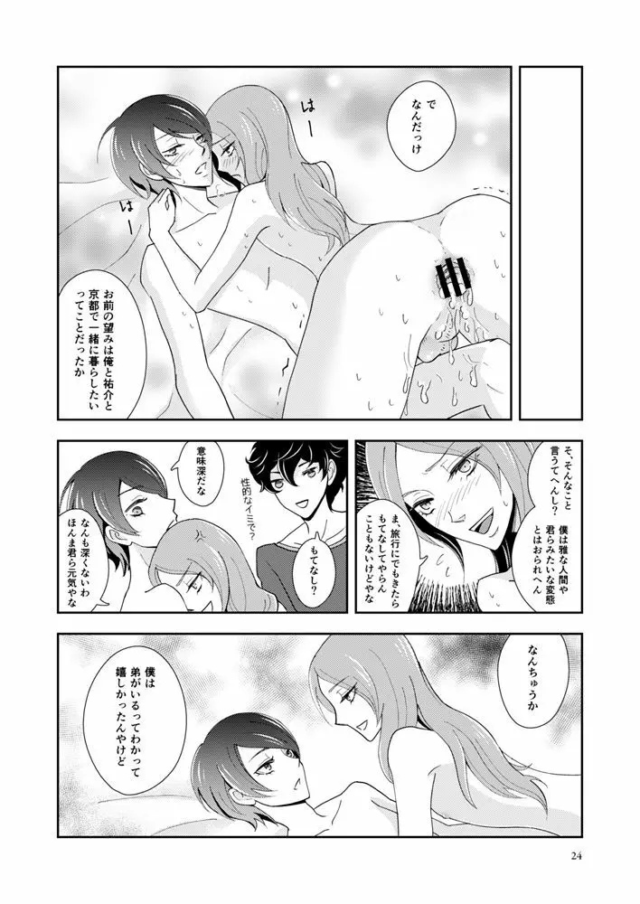 【Web再録】主喜多・初期案祐介メイン（？）漫画 22ページ