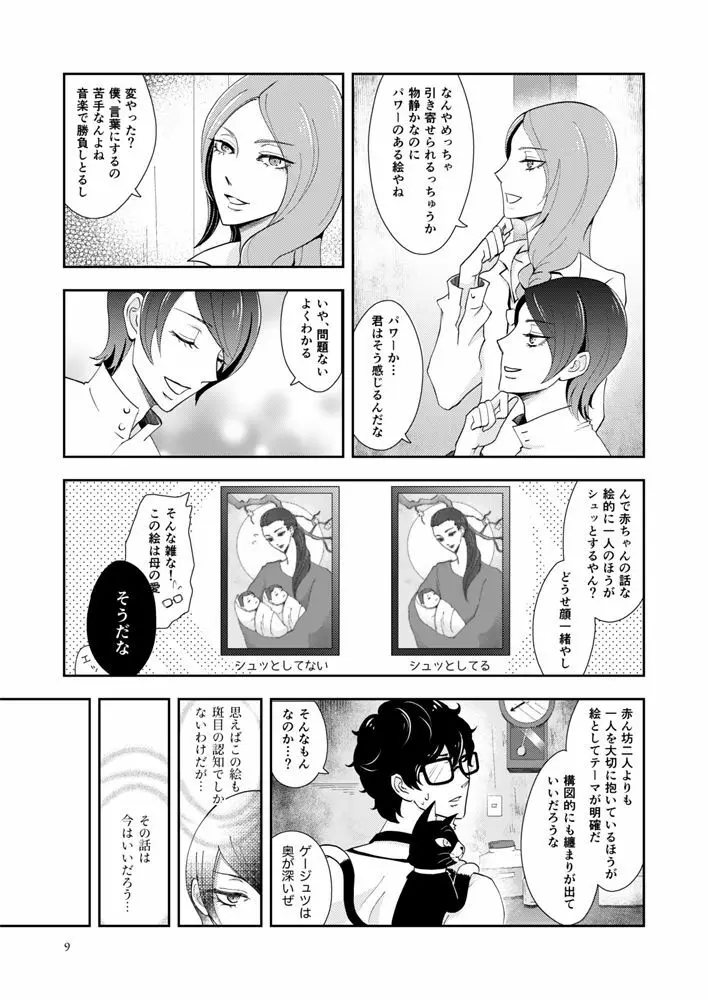 【Web再録】主喜多・初期案祐介メイン（？）漫画 7ページ