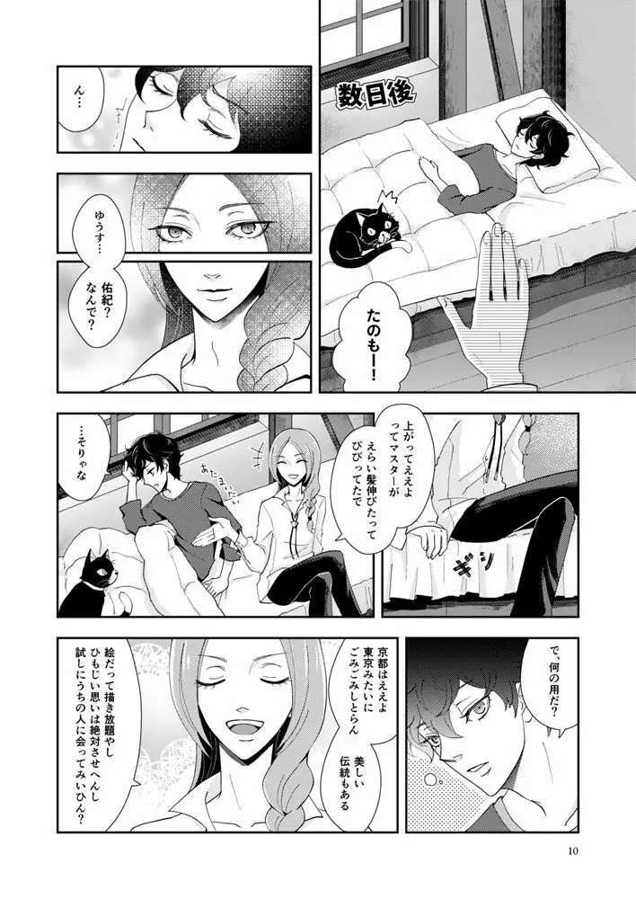 【Web再録】主喜多・初期案祐介メイン（？）漫画 8ページ