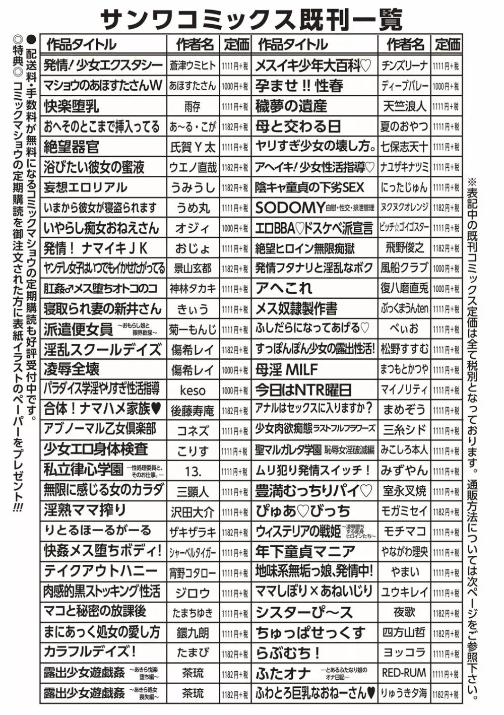 コミック・マショウ 2020年9月号 249ページ