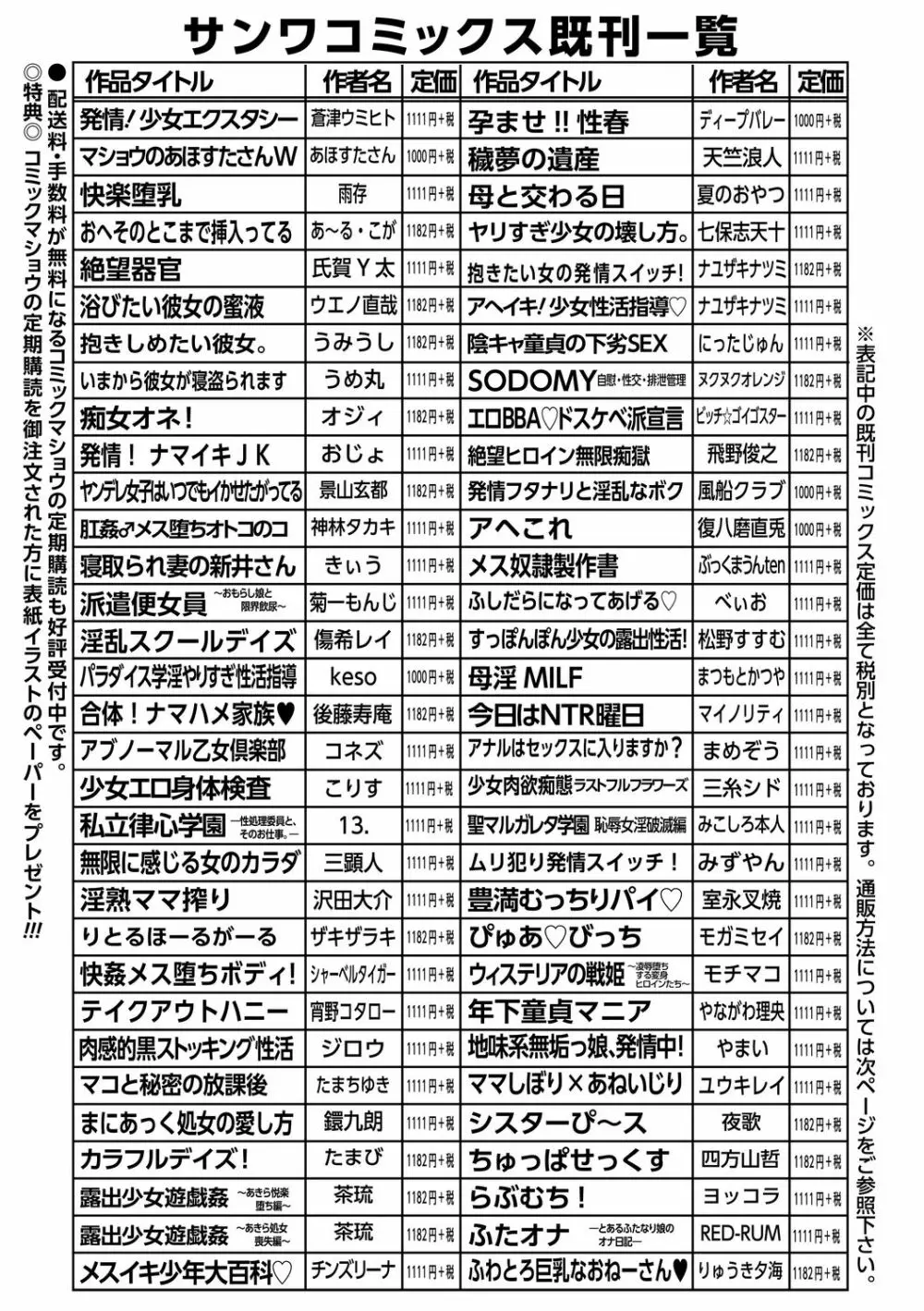 コミック・マショウ 2020年12月号 249ページ