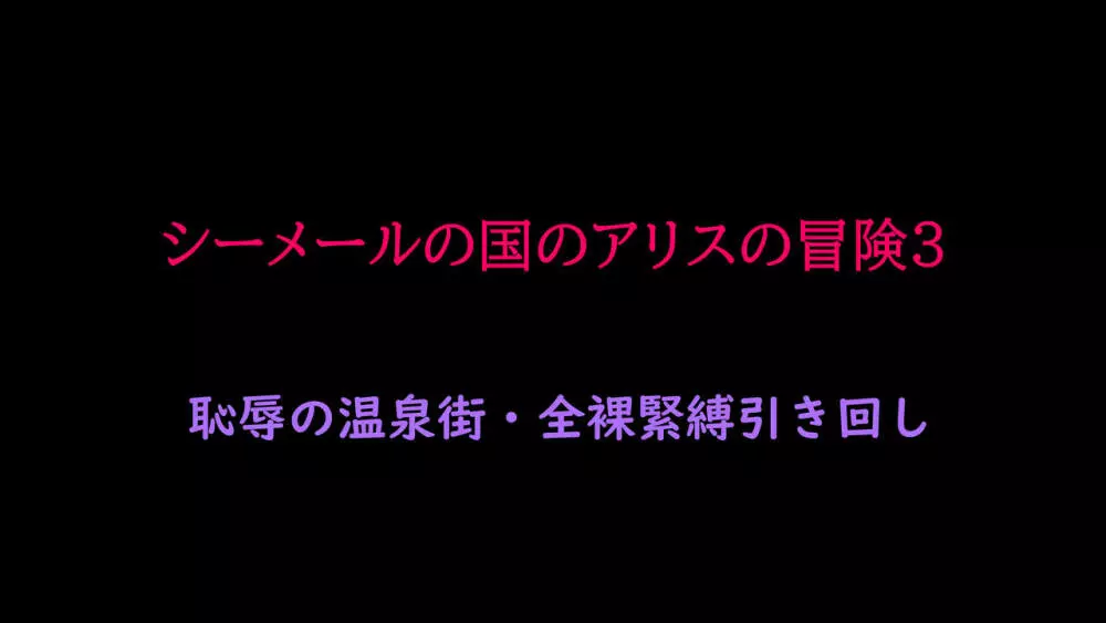 シーメールの国のアリスの冒険3 恥辱の温泉街・全裸緊縛引き回し 2ページ