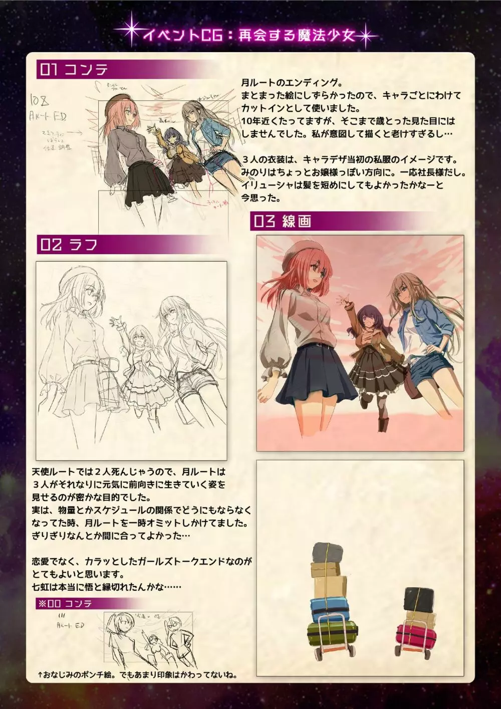 【魔法少女消耗戦線DEADΩAEGIS】デジタルラフ原画集 81ページ