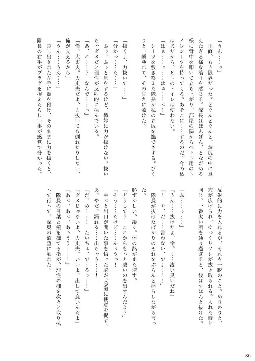 ア○スギア総合スカトロアンソロジー アクトレス排泄実態調査任務～スカポためるっすか!?～2 84ページ