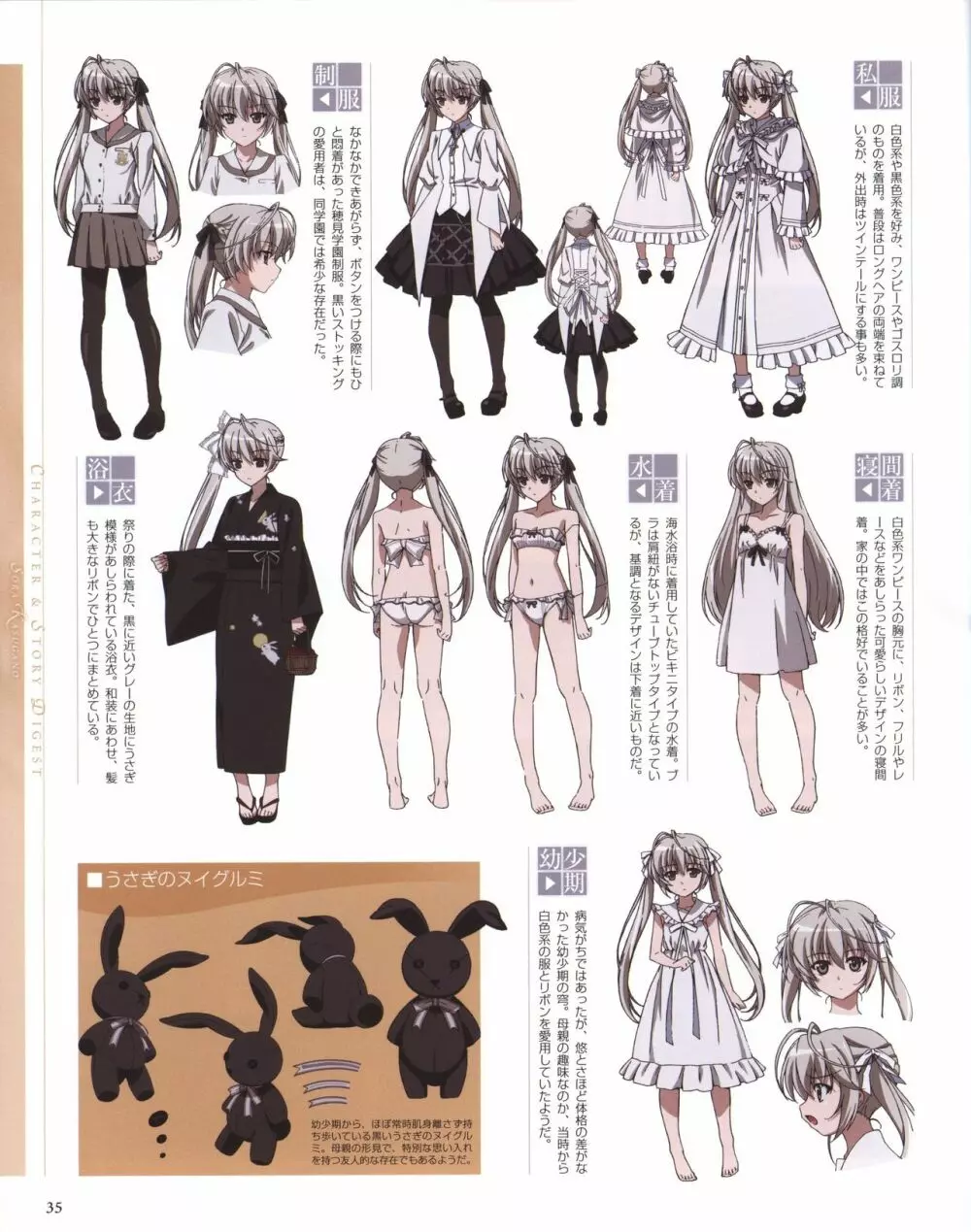 ヨスガノソラ OFFICIAL CHARACTER BOOK 35ページ