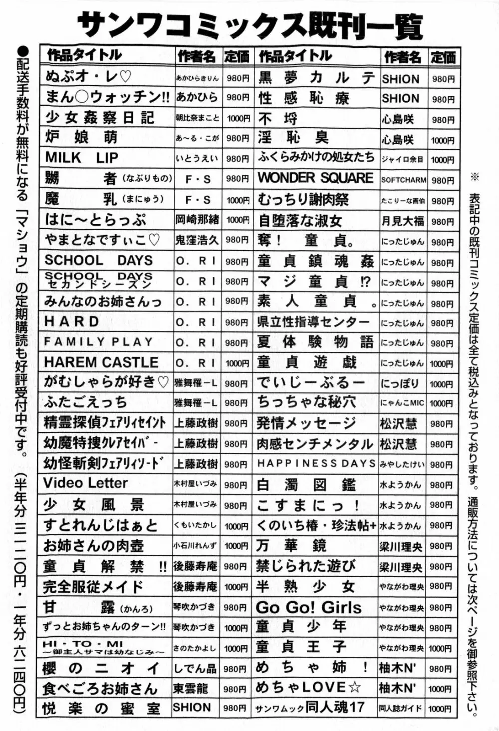 コミック・マショウ 2010年2月号 252ページ