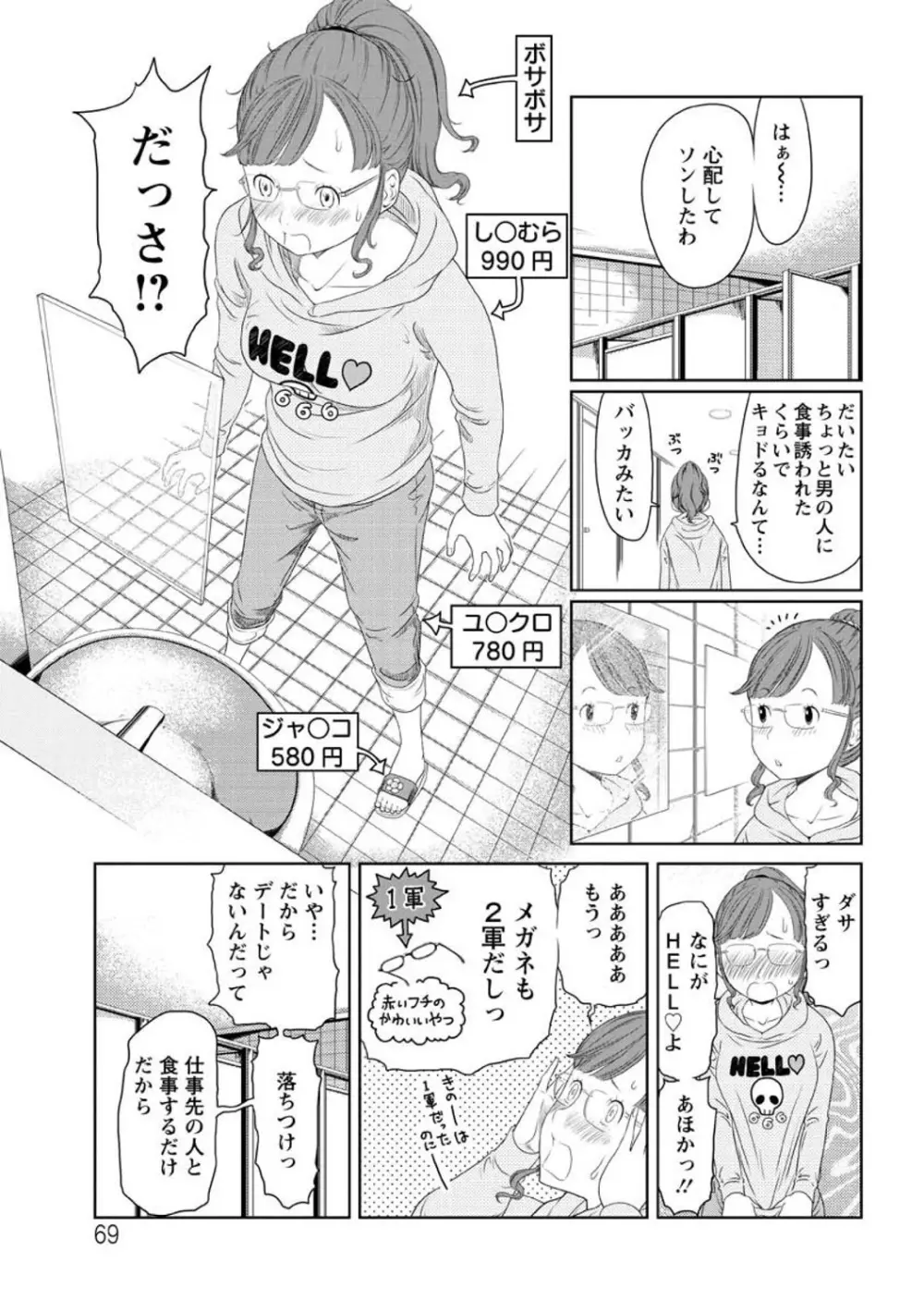 ヘンでれ女子図鑑 71ページ