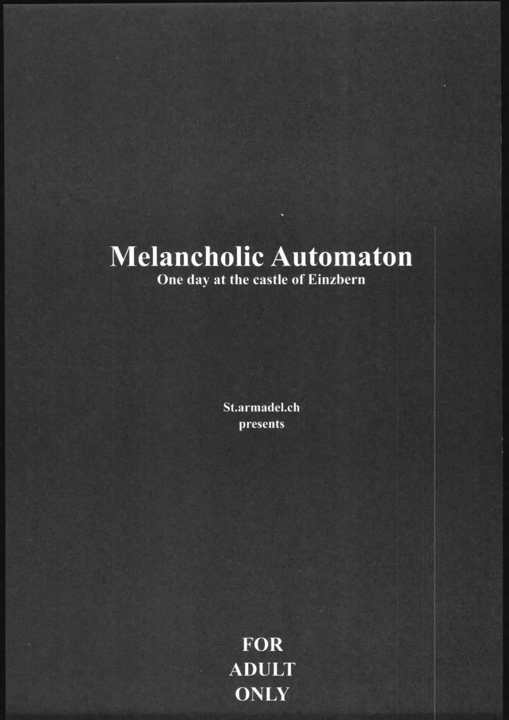 Melancholic Automaton – One day at the castle of Einzbern 2ページ