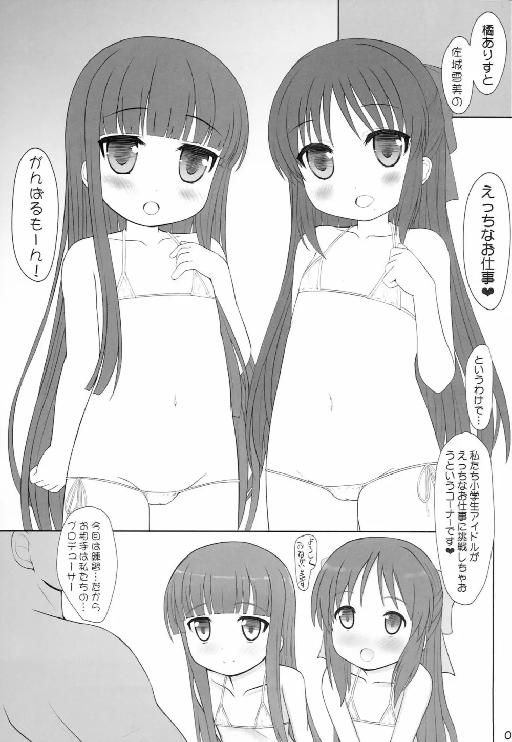 雪美とありすのえっちなお仕事がんばるもーん! 2ページ