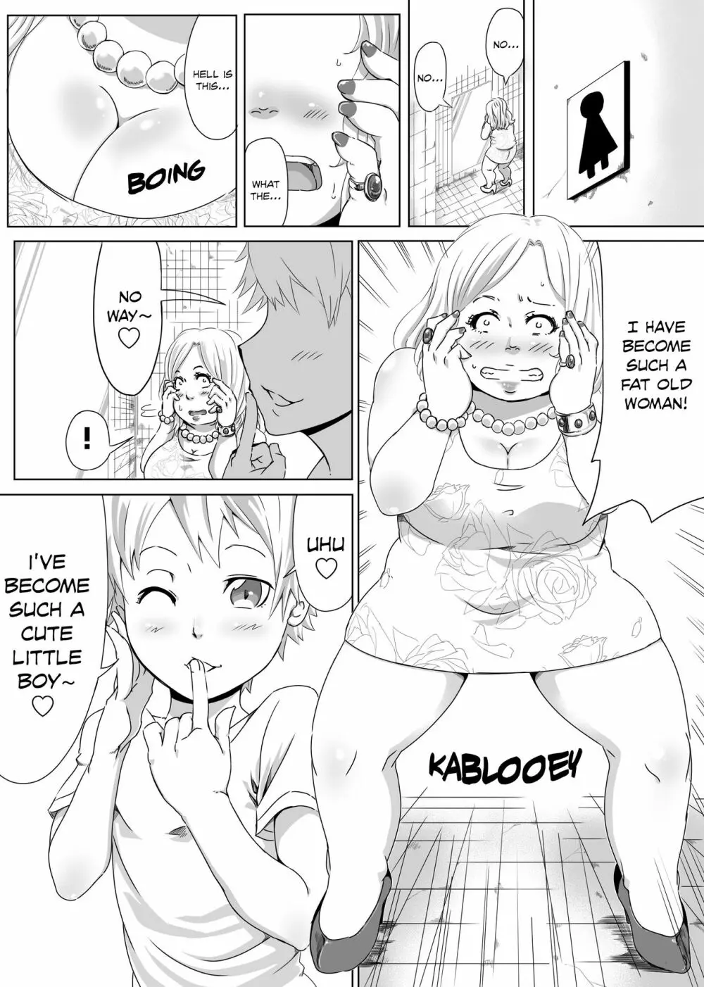 Older woman & kid body swap 2ページ